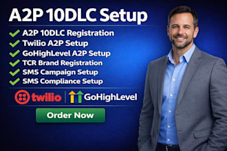 do a2p 10dlc, twilio a2p, gohighlevel a2p, 10dlc  and tcr registration