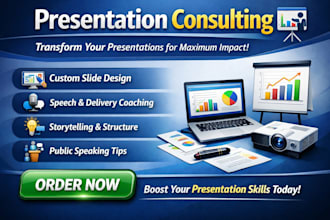 provide expert presentation consulting to improve your pitch slides and delivery