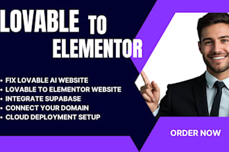fix lovable ai website lovable to elementor website loveable supabase cloud