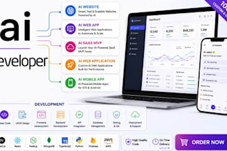 develop ai website, ai web app, ai saas mvp, ai web application, ai mobile app