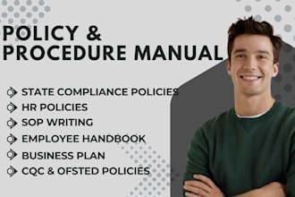 write policy and procedure manual, sops, policy manual, employee handbook
