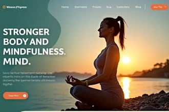 build squarespace meditation website yoga studio wellness retreat website