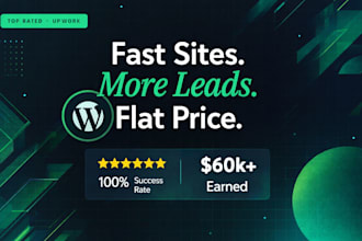 wordpress speed optimization, landing page fixes, and wp updates