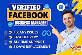 create fresh facebook account with ads account and fb business manager