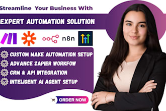 setup make com scenerio made com n8n ai agent automation zapier crm workflow
