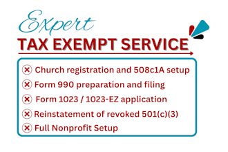 form 990, 1023  reinstate 501c3, 501c3 tax exempt, church registration, 508c1a