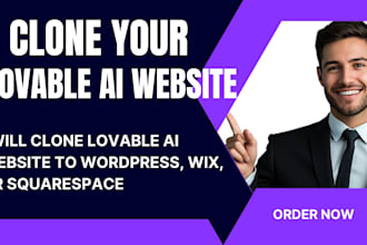 clone lovable ai website to wordpress, wix, or squarespace