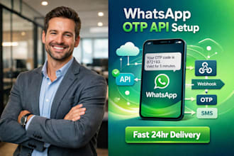 setup whatsapp cloud API, otp API and notification API