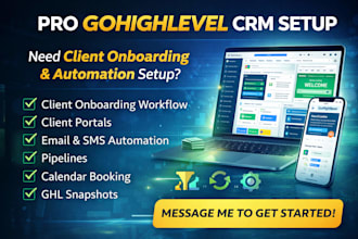 setup gohighlevel client onboarding, client portal, ghl snapshot, automation