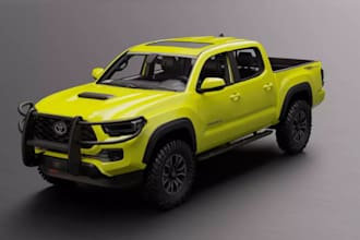 craft 3d trd truck,automotive UI,offroad car render, steering wheel,hilux pickup