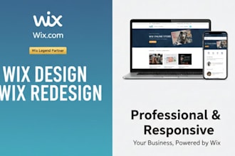 do wix design, redesign and wix online store