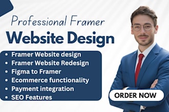 do framer website design, framer website redesign, figma to framer, fix framer