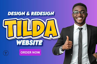 create a professional website design or redesign in tilda
