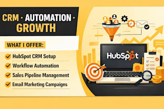 setup hubspot CRM pipelines workflows automation crm setup reporting