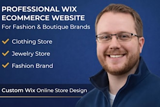 design a wix ecommerce store for fashion, clothing,  jewelry and boutique brand