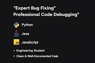 fix bugs and code tasks in python, java or js