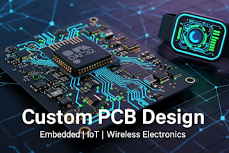design custom pcb for embedded, iot, and wireless electronics