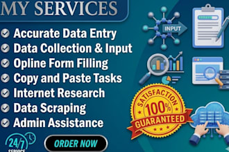 be your reliable data entry assistant for CRM, excel, shopify and web research