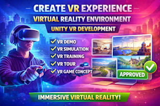 create virtual reality VR environment VR prototype unity VR experience