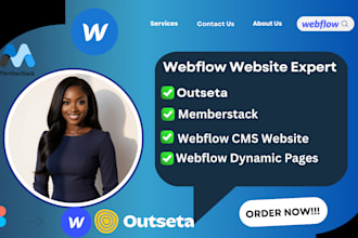 build webflow dynamic pages setup webflow cms memberstack outseta webflow expert