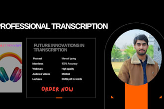 do fast english and urdu transcription of your interviews, podcasts, or