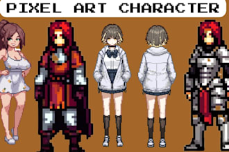 make pixel art animation 2d sprite sheet assets character game art and animation