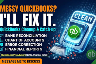 do quickbooks online cleanup and catch up bookkeeping