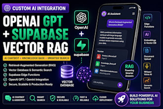 integrate openai gpt and supabase vector rag into your mobile app