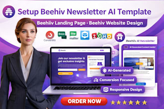 setup beehiiv newsletter ai template beehiiv landing page beehiiv website design