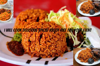 cook delicious homemade spiced jollof rice