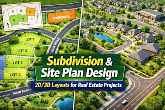 do subdivision plan, site plan, master plan and plot plan for land development