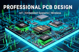 design esp32, stm32, arduino, gps, lora, nrf, iot pcbs