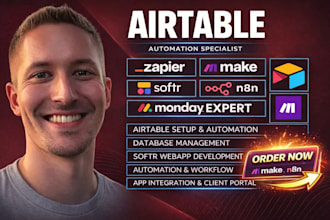 setup airtable automation airtable softr database n8n ai automation n8n ai agent