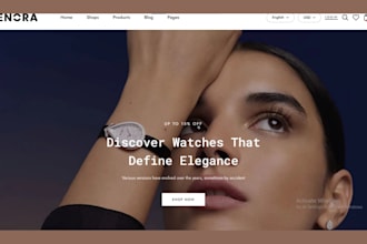 design watch shopify store jewelry watch website earrings, bracelet, watch store