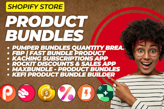 setup shopify product bundles pumper fbp kaching rockit discounts maxbundle kefi