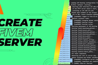 create develop a fivem roleplay, ragemp, redm server from scratch with premium