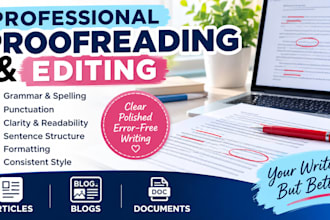 proofread and edit your articles, blogs, and documents