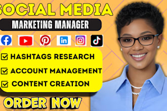 be your social media manager social media marketing manager social media post