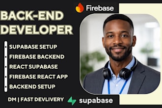 integrate setup supabase auth firebase auth backend react web node js database