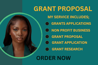 do grant research, writing proposals, applications and submission