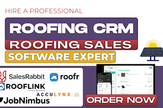 setup acculynx jobnimbus roofr rooflink roof chief salesrabbit eagleview zuper