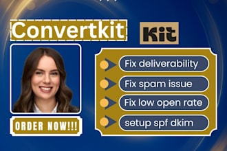 fix convertkit email deliverability convertkit spam issues low open rates