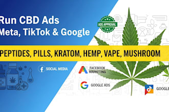 run cbd ads, peptide ads approval marketing agency, vape campaigns, cannabis