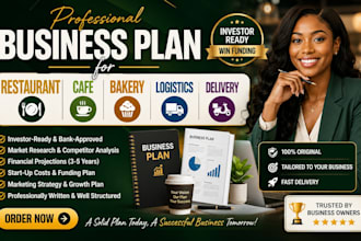 write resturant cafe bakery logistics delivery business plan busines card design