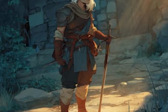 paint your dark fantasy dnd character illustration