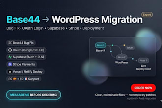 migrate base44 app to codex app base44 integration expert base 44 bug fix claude