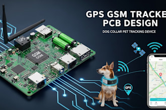 design wearable gps GSM tracker pcb for dog collar pet tracking