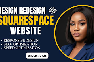 update squarespace website, design or redesign squarespace website