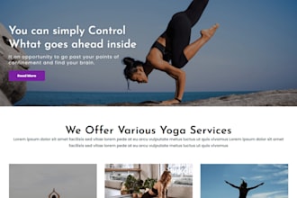 design squarespace coaching or yoga website with booking system