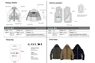 create a professional fashion tech pack for clothing manufacturers